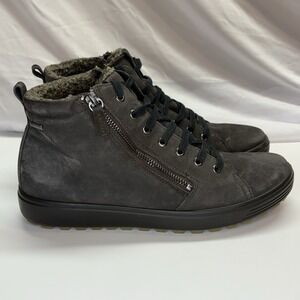 ECCO Soft 7 Tred Gore-tex High Sneaker Black Womens Shoes Size US 10-10.5 Boots